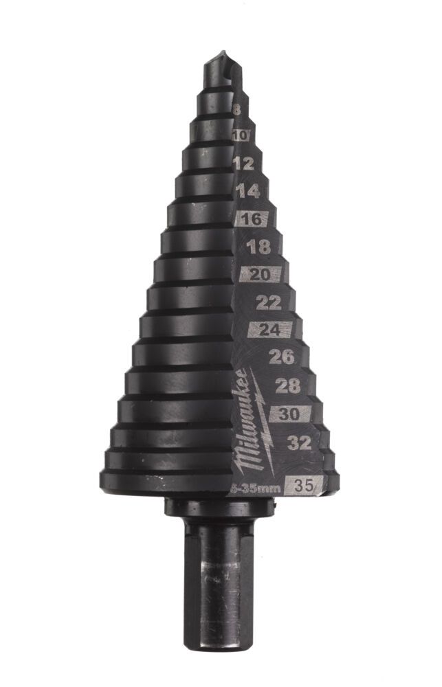 Свердло ступінчасте Step Drill COBALT ALCRN MILWAUKEE, діаметр 6-35мм з кроком 2-3мм (48899395)