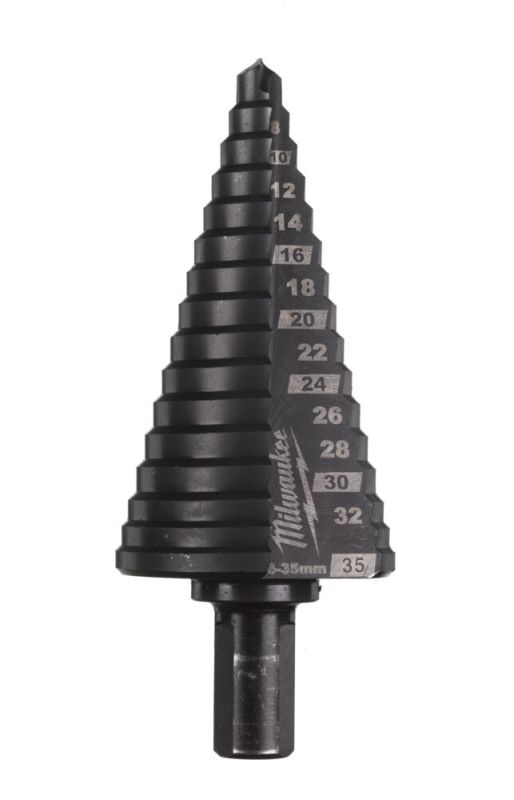 Свердло ступінчасте Step Drill COBALT ALCRN MILWAUKEE, діаметр 6-35мм з кроком 2-3мм (48899395)