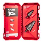 Набір свердл ступінчастих Step Drill COBALT ALCRN MILWAUKEE (?4–20мм и ?6–35мм) (2шт), пластикова коробка (48899398)