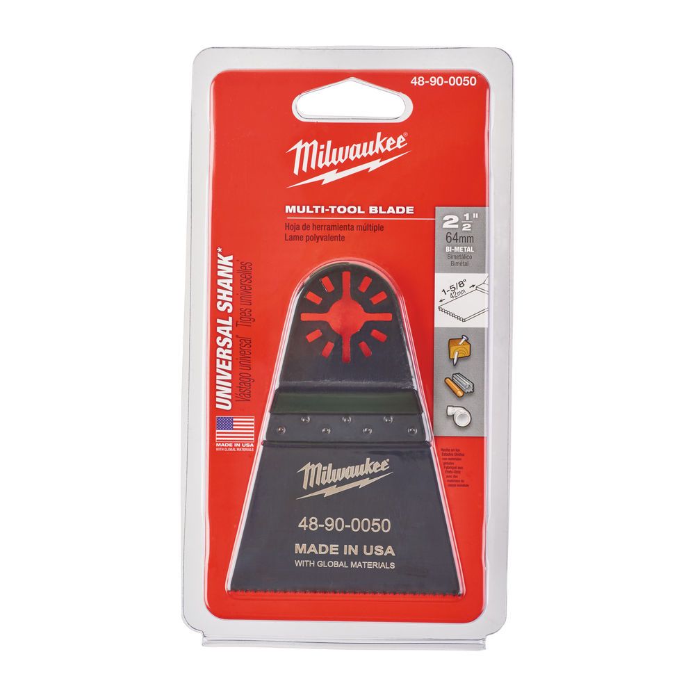 Полотно для мультиинструмента Milwaukee 64 мм, металл, древесина, пластик и стекловолокно (48900050)