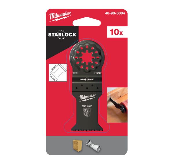 Полотно для мультітула STARLOCK MILWAUKEE, 35x42мм, (10шт) (деревина) (48906004)