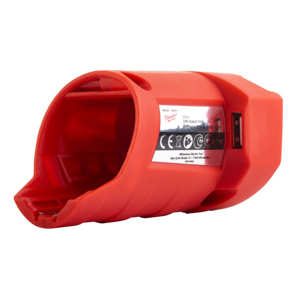 Адаптер для акумуляторів М12 USB MILWAUKEE (4931433664)