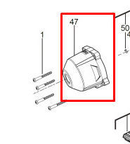 Корпус для M18FHIWP12 MILWAUKEE (4931465346)