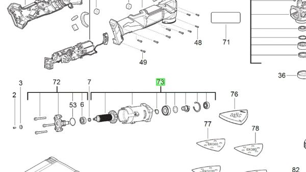 Двигун в комплекті для M18FMT MILWAUKEE (4931473925)