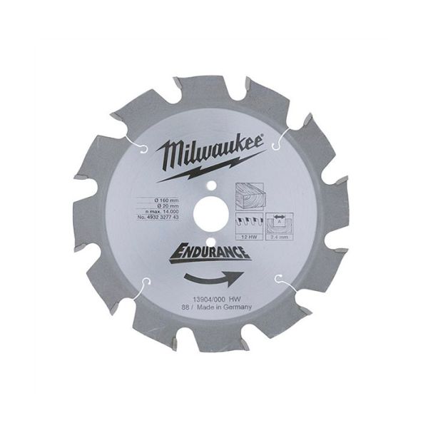 Диск для циркулярных пил по дереву Milwaukee WCSB 190 x 30 x 16 (1шт) (4932256387)