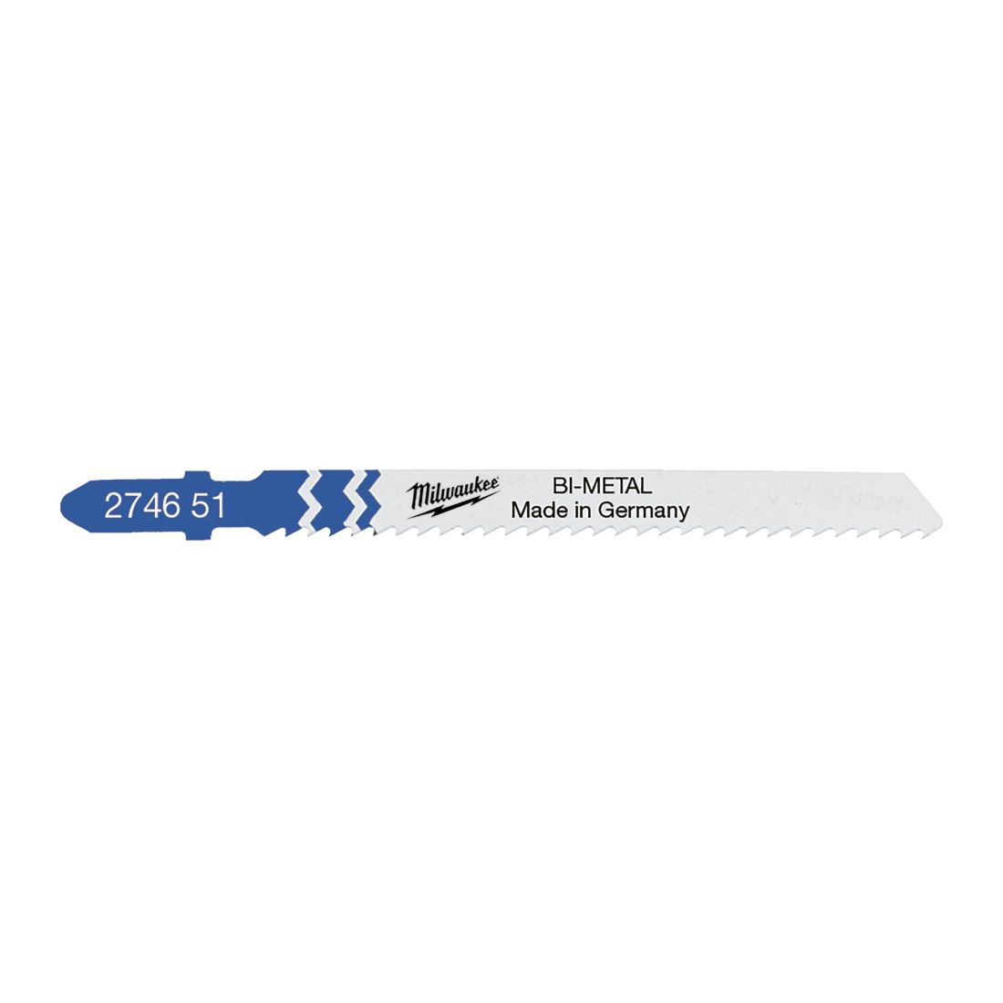 Полотна для лобзиків T101A Bi-Metal MILWAUKEE, 75х2,5мм, (5шт), (універсальні) (4932274651)