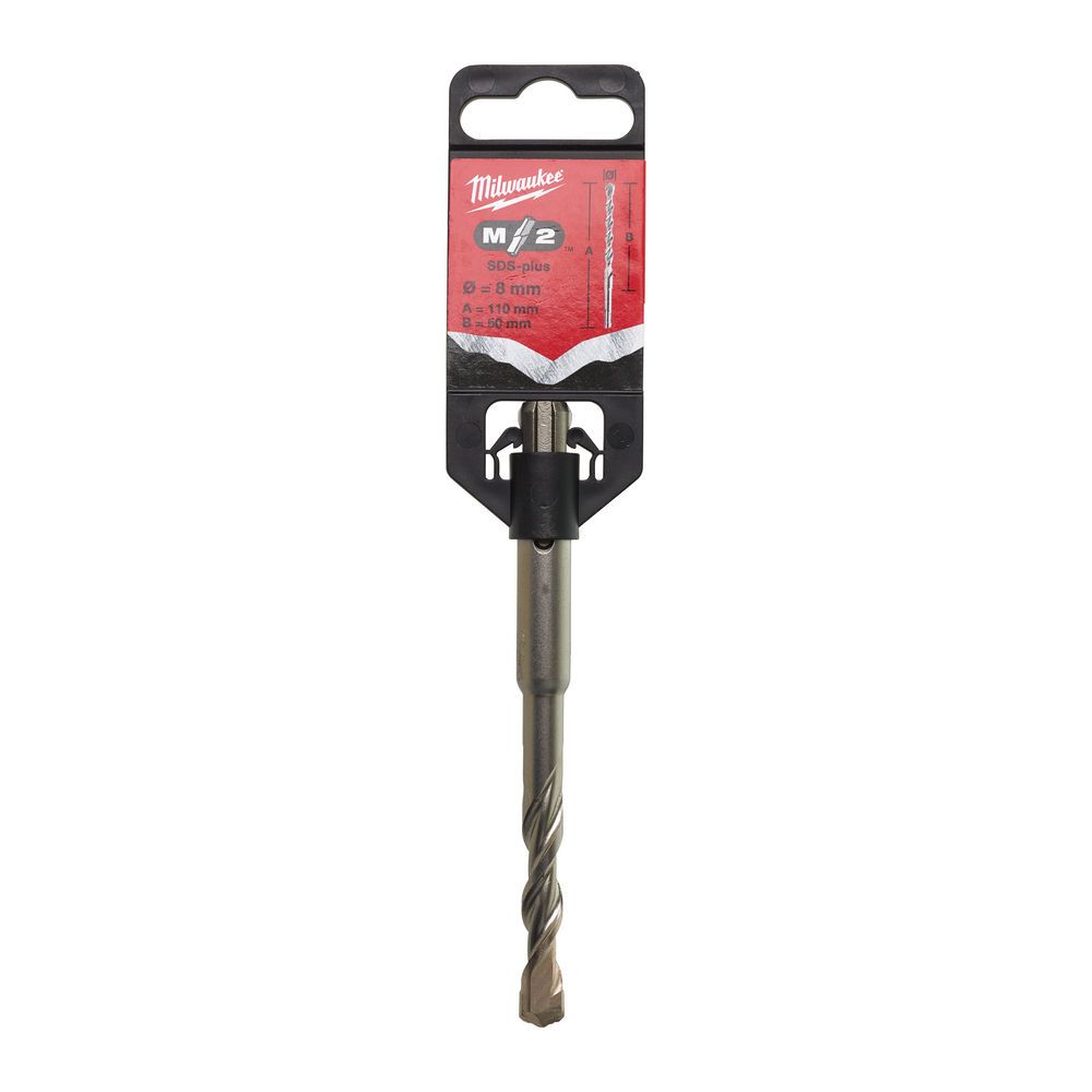 Бур SDS-PLUS M2 MILWAUKEE, діаметр 8,0х110х50мм (4932307070)
