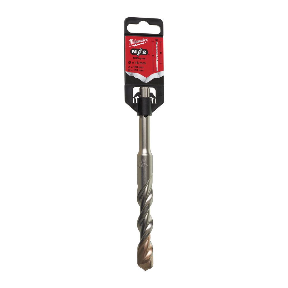 Бур SDS-PLUS M2 MILWAUKEE, діаметр 16,0х160х100мм (4932307080)