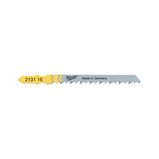 Полотна для лобзиків T344D MILWAUKEE, 105х4,0мм, (5шт), (деревина, швидкий різ) (4932311633)