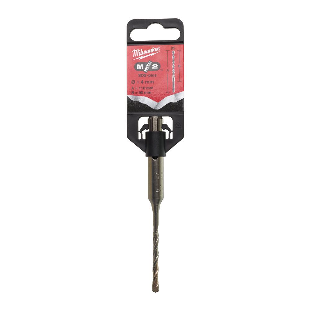 Бур SDS-PLUS M2 MILWAUKEE, діаметр 4,0х110х50мм (4932339498)