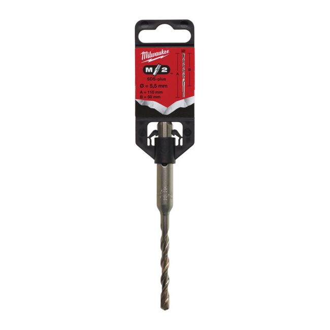 Бур SDS-PLUS M2 MILWAUKEE, діаметр 5,5х110х50мм (4932339499)