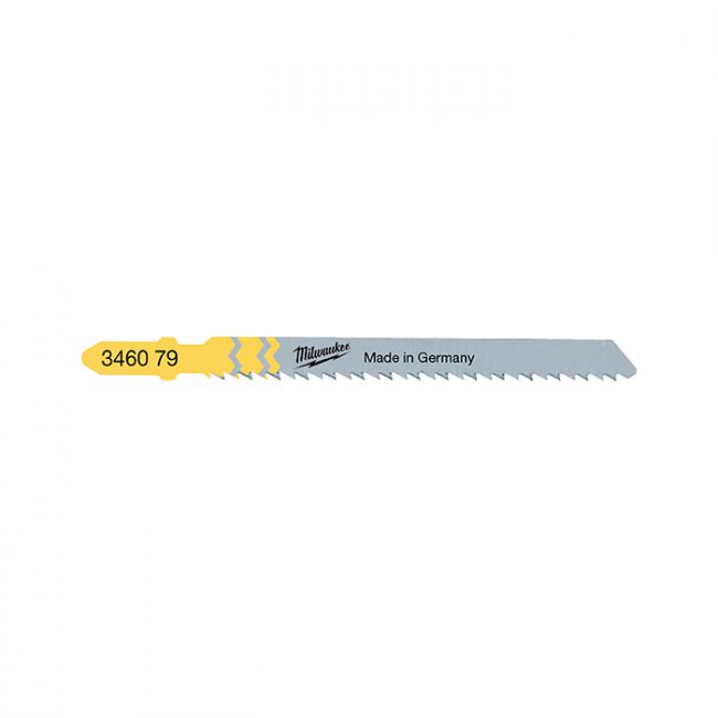 Полотна для лобзиків T101BR MILWAUKEE, 105х2,5мм, (5шт), (зворотній різ) (4932348072)