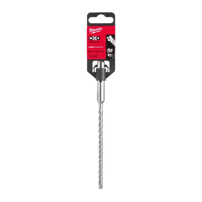 Бур SDS-PLUS MX4 MILWAUKEE, діаметр 5,5х165х100мм (4932352010)