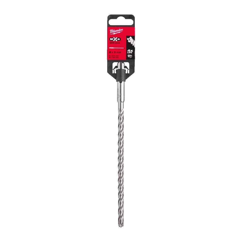 Бур Milwaukee SDS Plus MX4 8Х215Х150 мм, 1 шт. (4932352023)