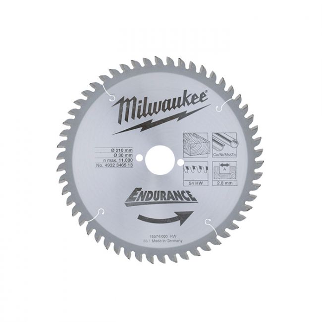 Диск для торцовочной пилы Milwaukee WNF 210 x 30 x 54 Z (1шт) (4932352137)