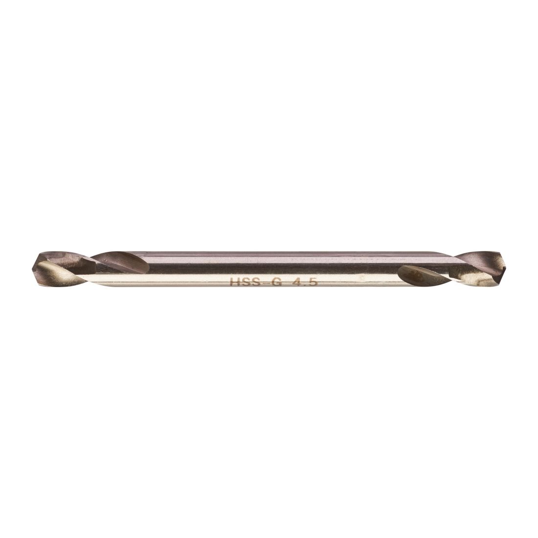 Свердло по металу HSS-G MILWAUKEE, DIN 1412 C, діаметр 4,5х58х16мм, двостороннє, (10шт), пластикова коробка (4932352230)