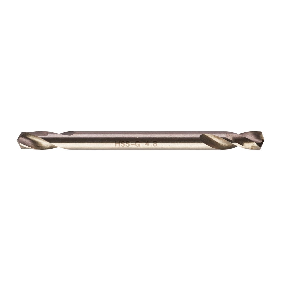 Свердло по металу HSS-G MILWAUKEE, DIN 1412 C, діаметр 4,8х62х18мм, двостороннє, (10шт), пластикова коробка (4932352231)