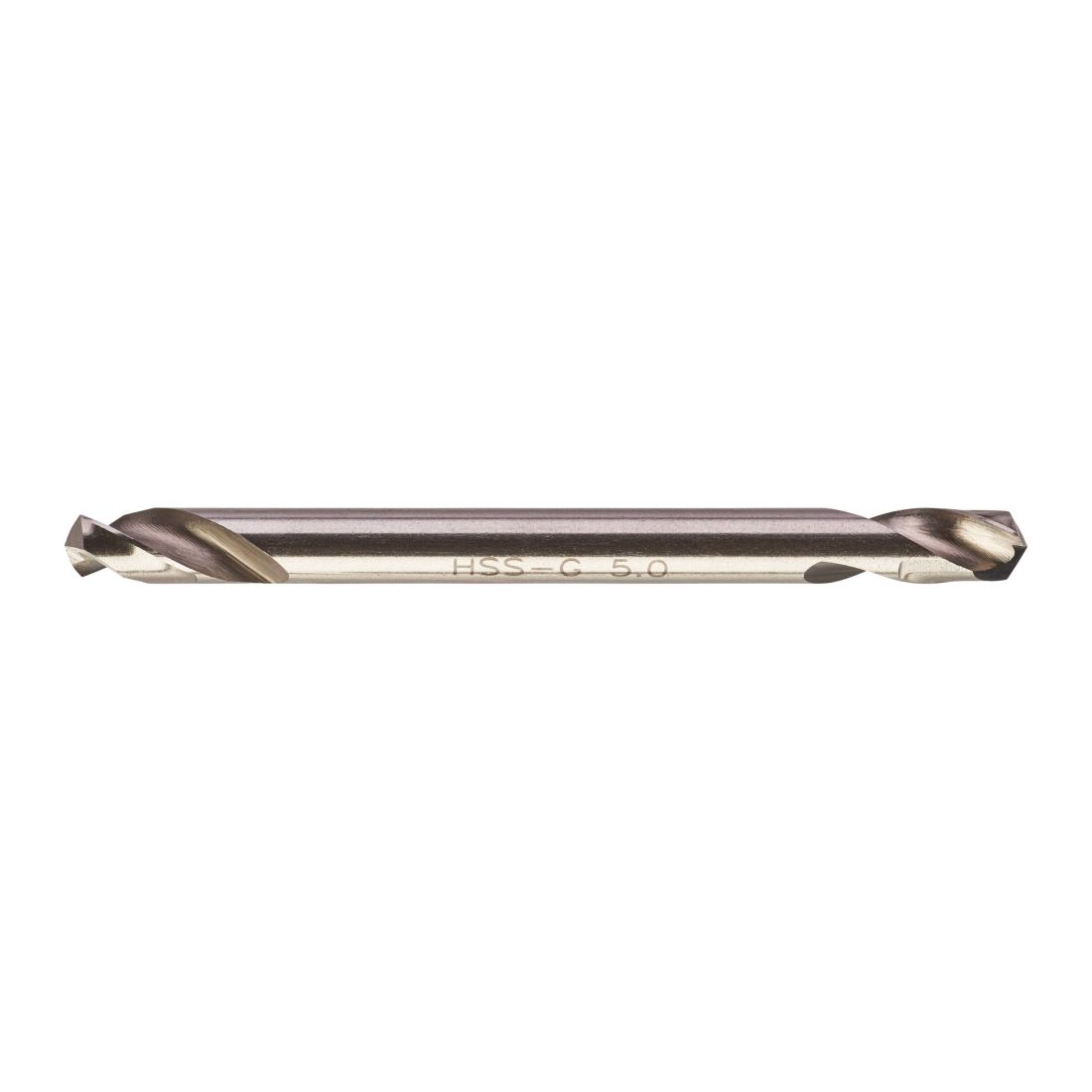 Свердло по металу HSS-G MILWAUKEE, DIN 1412 C, діаметр 5,0х62х18мм, двостороннє, (10шт), пластикова коробка (4932352232)