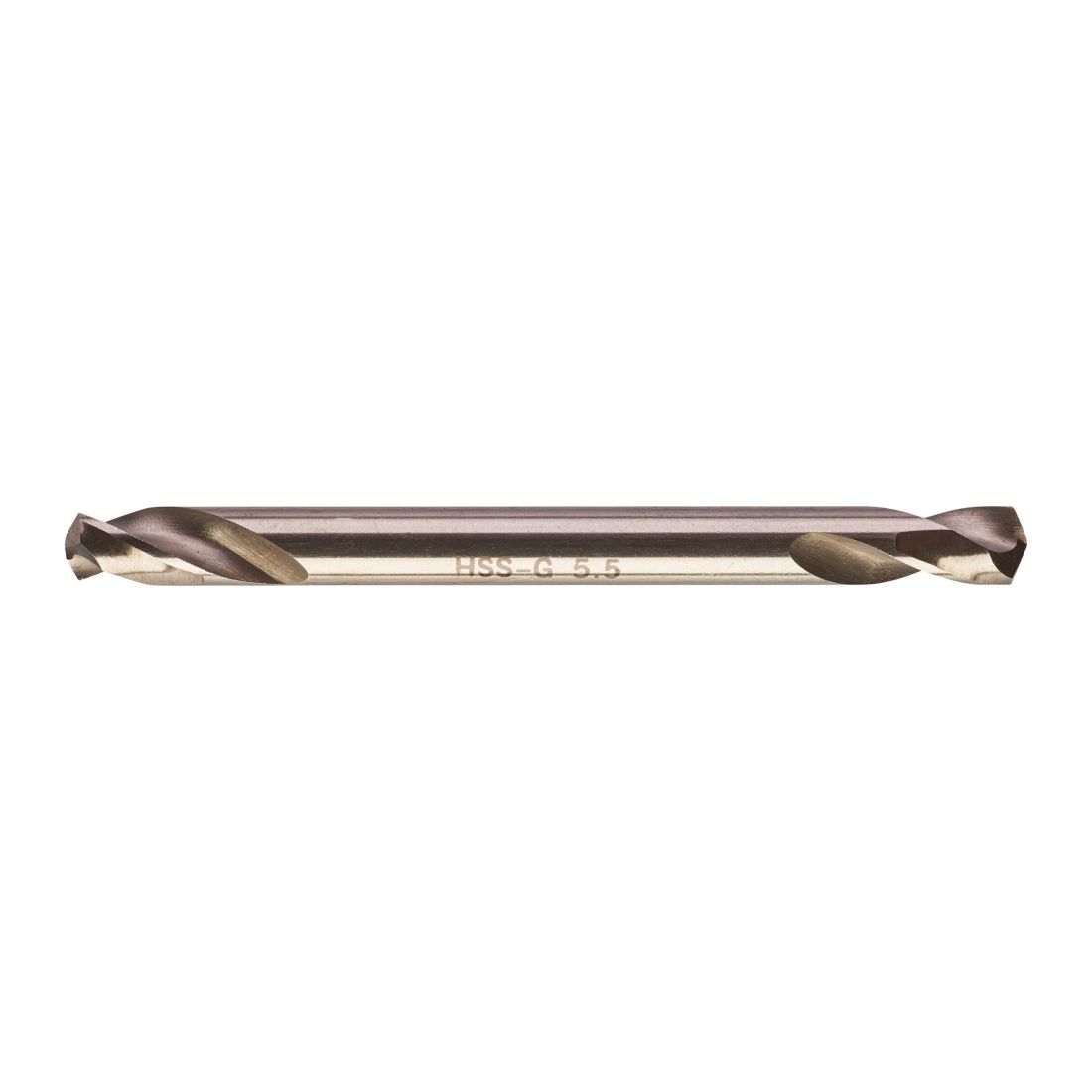 Свердло по металу HSS-G MILWAUKEE, DIN 1412 C, діаметр 5,5х66х19мм, двостороннє, (10шт), пластикова коробка (4932352233)