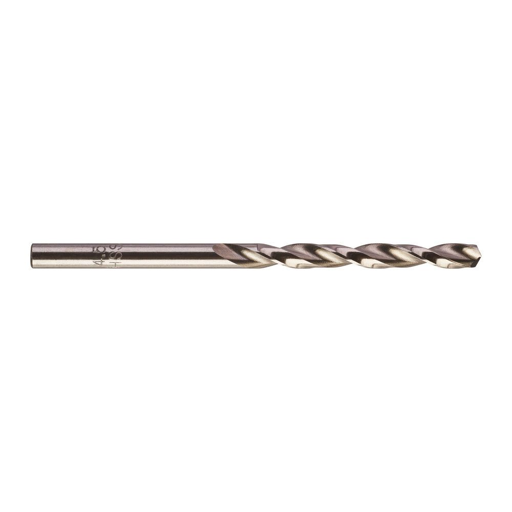 Свердло по металу THUNDERWEB HSS-G MILWAUKEE DIN338, діаметр 4,5x80х47мм, (10шт), пластикова коробка (4932352386)
