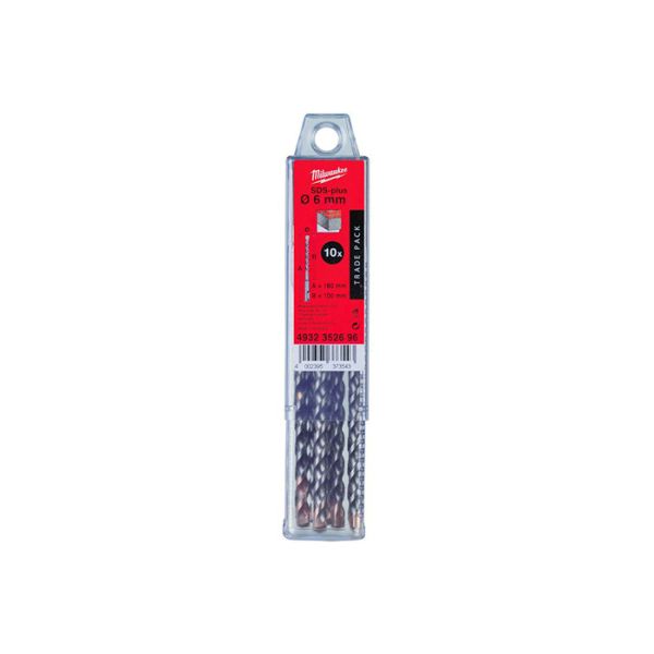 Бур Milwaukee SDS-PLUS Trade 8x210 мм, 10 шт (4932352699)