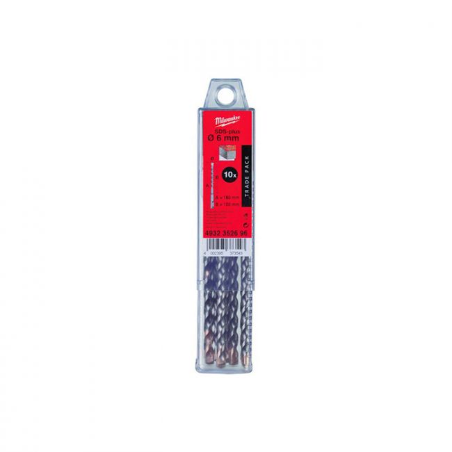 Бур Milwaukee SDS-PLUS Trade 8x210 мм, 10 шт (4932352699)