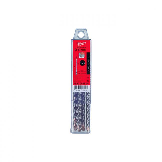 Бур Milwaukee SDS-PLUS Trade 10x210 мм, 10 шт (4932352700)