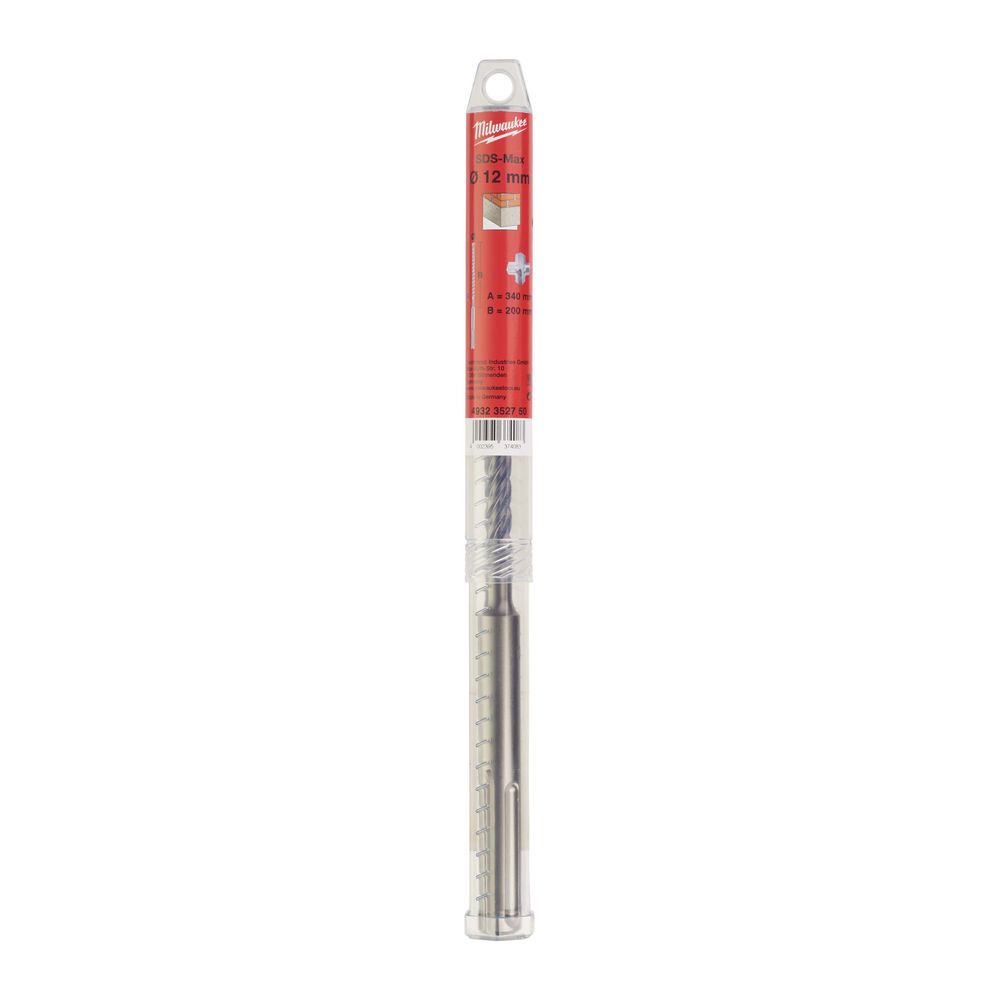Бур SDS-MAX MX4 MILWAUKEE, діаметр 12,0х340х200мм (4932352750)