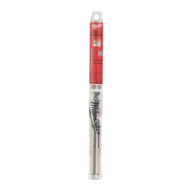 Бур SDS-MAX MX4 MILWAUKEE, діаметр 20,0х320х200мм (4932352764)
