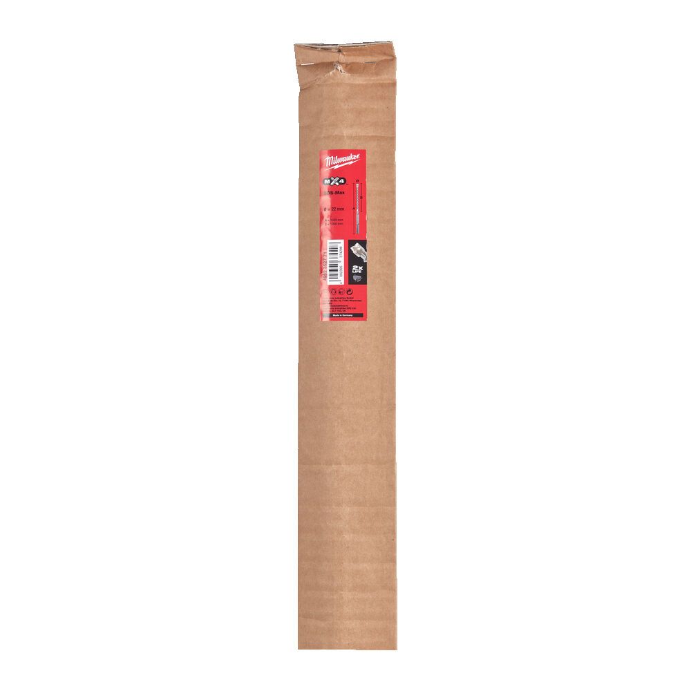Бур SDS-MAX MX4 MILWAUKEE, діаметр 22,0х1320х1200мм (4932352771)