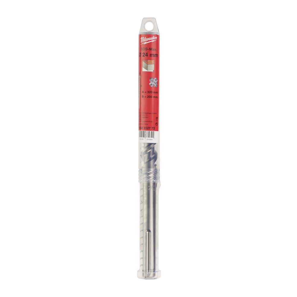 Бур SDS-MAX MX4 MILWAUKEE, діаметр 24,0х320х200мм (4932352772)