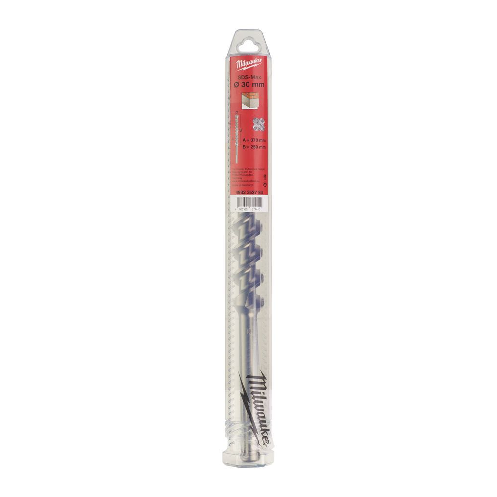 Бур SDS-MAX MX4 MILWAUKEE, діаметр 30,0х370х250мм (4932352783)