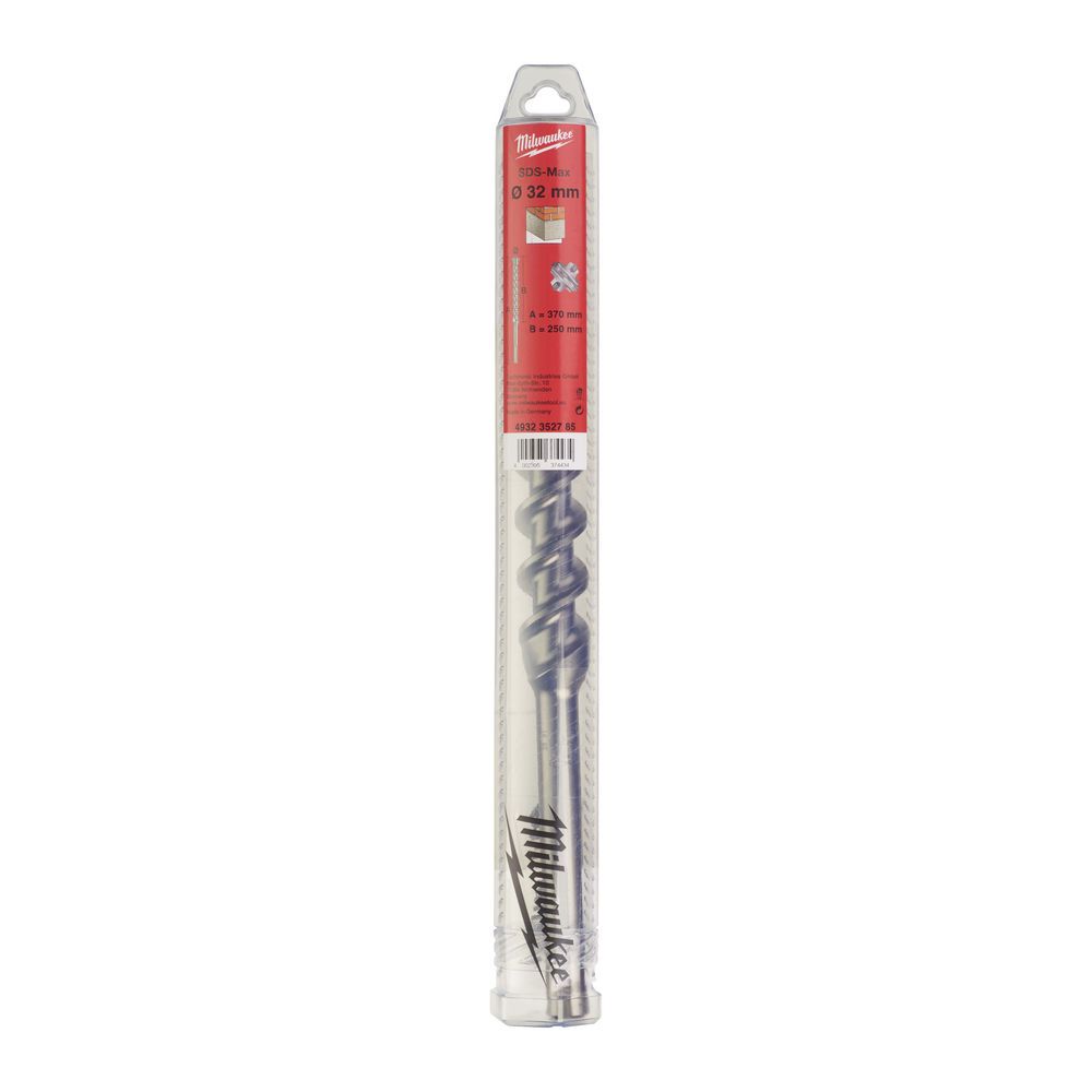 Бур SDS-MAX MX4 MILWAUKEE, діаметр 32,0х370х250мм (4932352785)