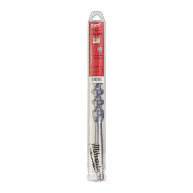 Бур SDS-MAX MX4 MILWAUKEE, діаметр 32,0х370х250мм (4932352785)