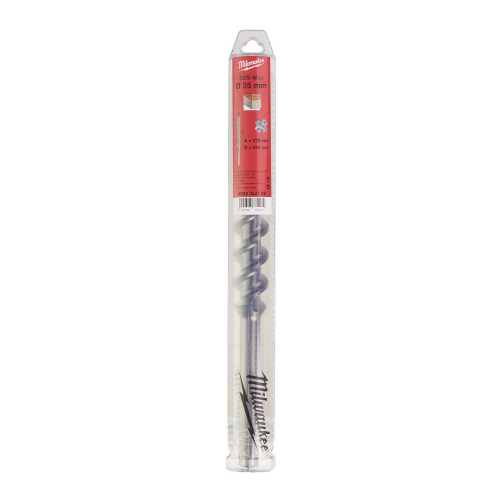 Бур SDS-MAX MX4 MILWAUKEE, діаметр 35,0х370х250мм (4932352789)