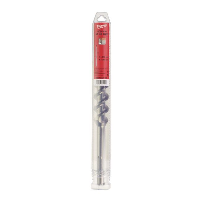 Бур SDS-MAX MX4 MILWAUKEE, діаметр 38,0х370х250мм (4932352792)