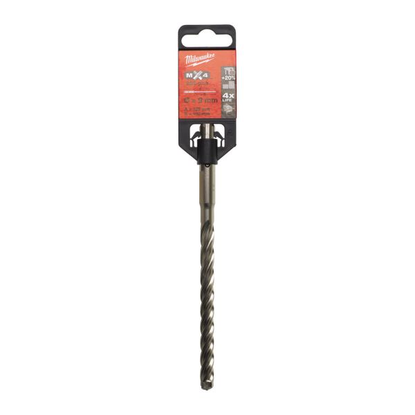 Бур SDS-PLUS MX4 MILWAUKEE, діаметр 9,0х165х100мм (4932352944)