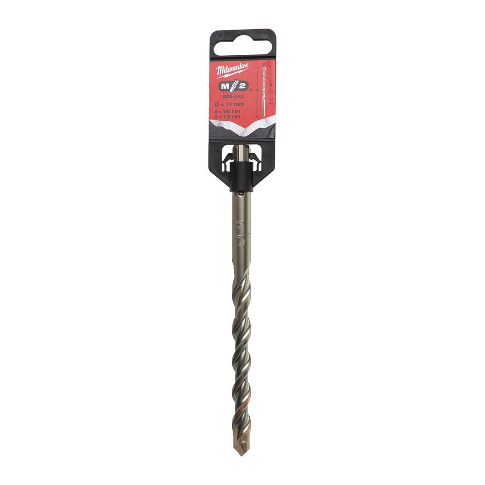 Бур SDS-PLUS M2 MILWAUKEE, діаметр 11,0х160х100мм (4932367066)
