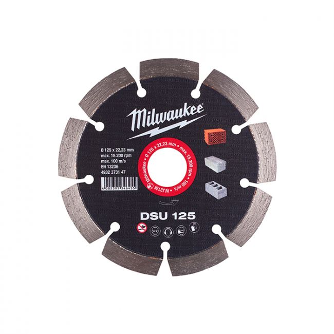 Диск алмазний MILWAUKEE DSU 125, діаметр 125мм (для штроборізів) (4932373147)