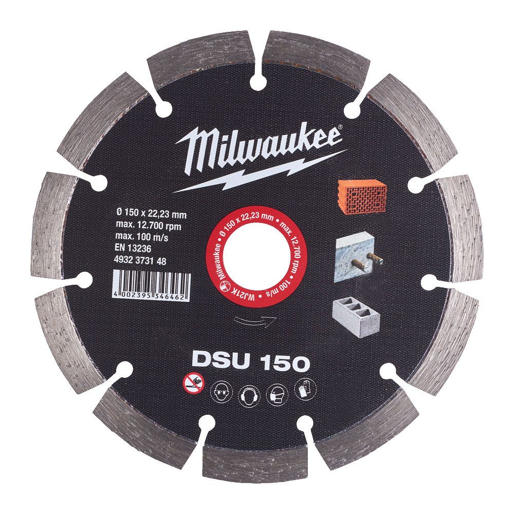 Диск алмазний MILWAUKEE DSU 150, діаметр 150мм (для штроборізів) (4932373148)