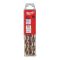 Свердло по металу HSS-Co MILWAUKEE DIN338, діаметр 11,5х142х94мм, (5шт), пластикова коробка (4932373357)