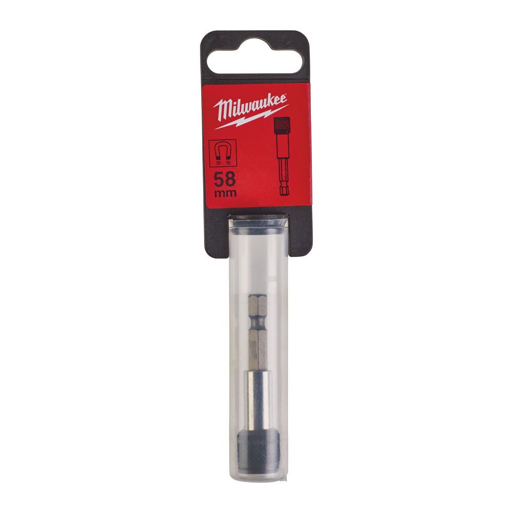 Утримувач для біт магнітний 1/4'' Hex MILWAUKEE, з фіксатором, 58мм (4932373483)