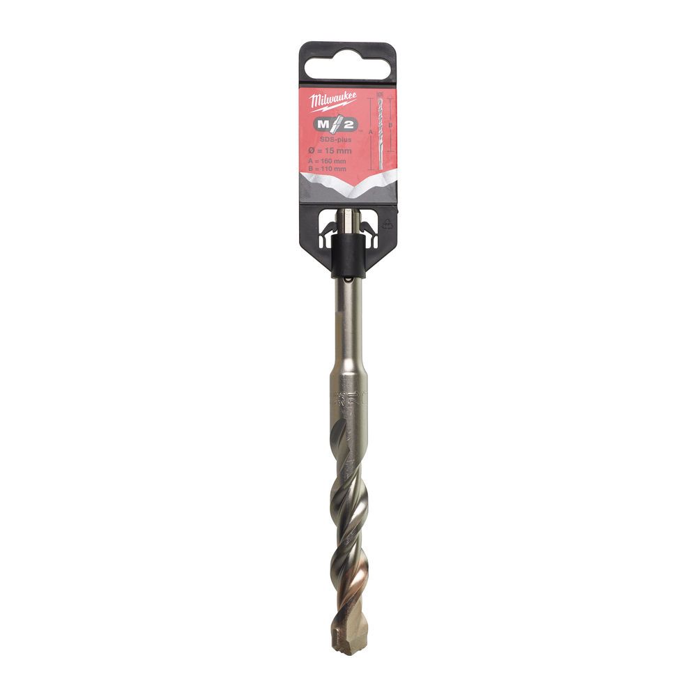 Бур SDS-PLUS M2 MILWAUKEE, діаметр 15,0х160х110мм (4932373910)