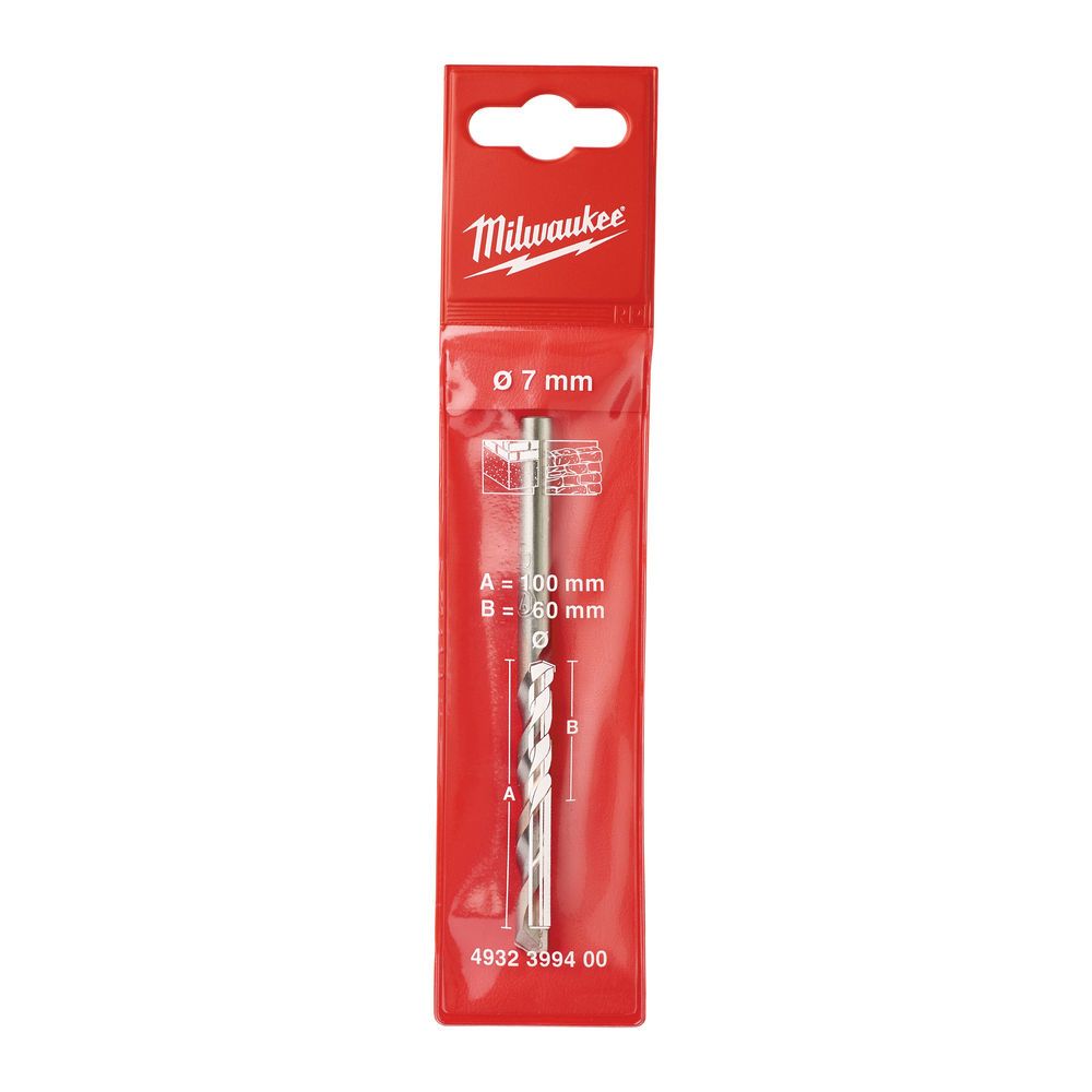 Свердло по бетону MILWAUKEE PREMIUM діаметр 7x100х40мм (4932399400)