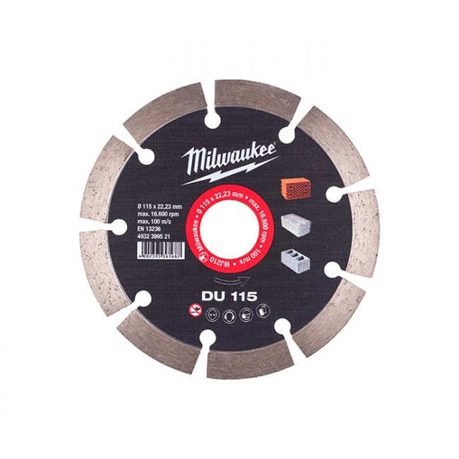 Диск алмазний MILWAUKEE DU 230, діаметр 230мм (цегла, бетон, шлакоблок) (4932399524)