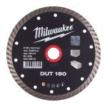 Диск алмазний MILWAUKEE DUT 180, діаметр 180мм (керамічна плитка/чистий різ) (4932399528)