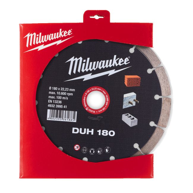 Диск алмазний MILWAUKEE DUH 180, діаметр 180мм (залізобетон, цегла) (4932399541)
