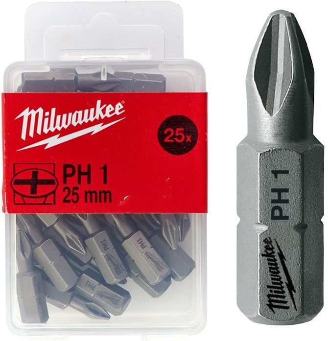 Биты для шуруповерта Milwaukee PH2, 25 мм (4932399587)