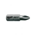 Біта MILWAUKEE, PH3, 25мм, (25шт), пластикова коробка (4932399588)