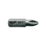 Біта MILWAUKEE, PZ1, 25мм, (25шт), пластикова коробка (4932399589)